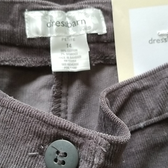 Nwt Cordoury Gray Slacks - Picture 7 of 7